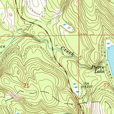 United States Geological Survey Cygnet Lake, MT (1965, 24000-Scale) digital map