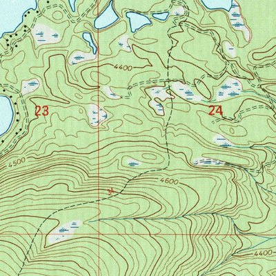 United States Geological Survey Cygnet Lake, MT (1994, 24000-Scale) digital map