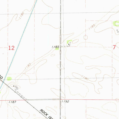 United States Geological Survey Cylinder, IA (1980, 24000-Scale) digital map