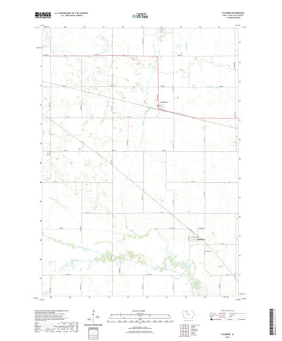 United States Geological Survey Cylinder, IA (2022, 24000-Scale) digital map