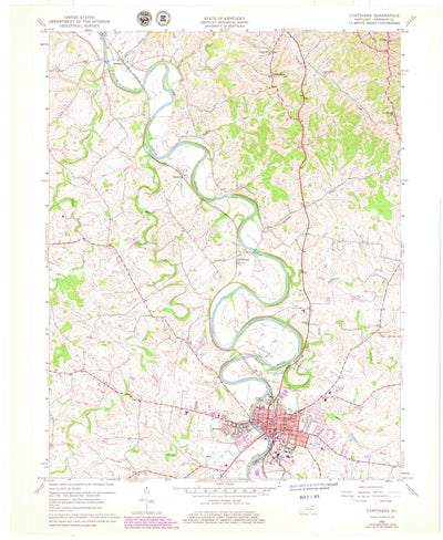 United States Geological Survey Cynthiana, KY (1961, 24000-Scale) digital map