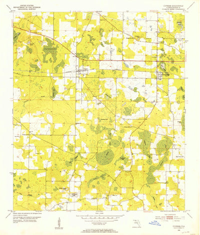 United States Geological Survey Cypress, FL (1952, 24000-Scale) digital map