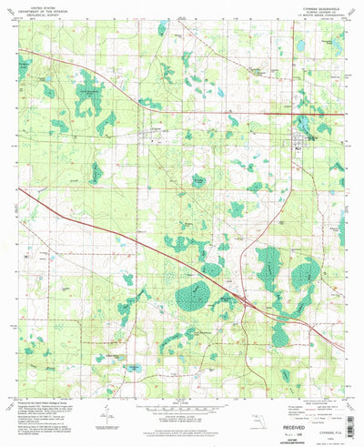United States Geological Survey Cypress, FL (1994, 24000-Scale) digital map