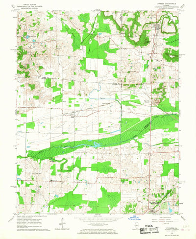 United States Geological Survey Cypress, IL (1966, 24000-Scale) digital map