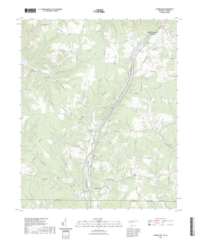 United States Geological Survey Cypress Inn, TN (2022, 24000-Scale) digital map