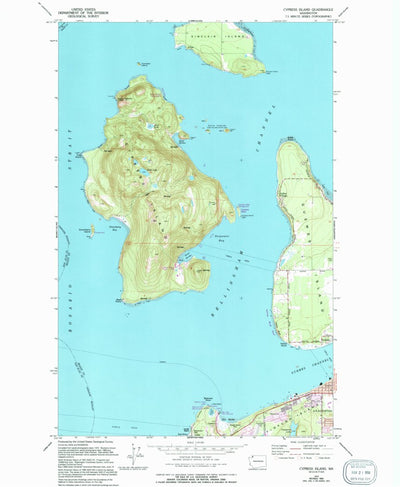 United States Geological Survey Cypress Island, WA (1973, 24000-Scale) digital map