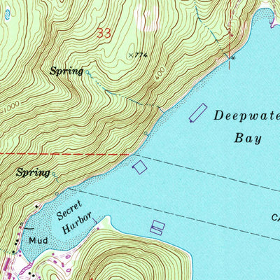 United States Geological Survey Cypress Island, WA (1973, 24000-Scale) digital map
