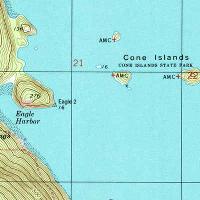United States Geological Survey Cypress Island, WA (1997, 24000-Scale) digital map