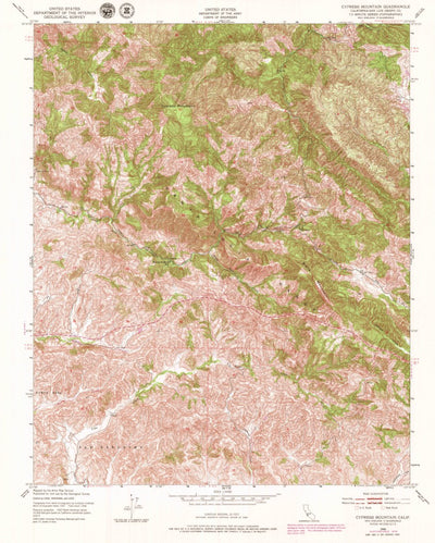 United States Geological Survey Cypress Mountain, CA (1948, 24000-Scale) digital map