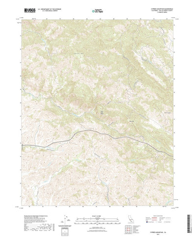 United States Geological Survey Cypress Mountain, CA (2021, 24000-Scale) digital map