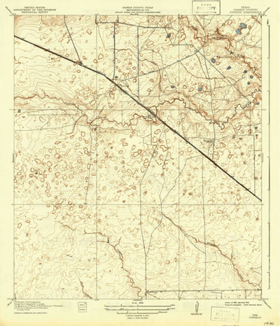 United States Geological Survey Cypress, TX (1918, 31680-Scale) digital map
