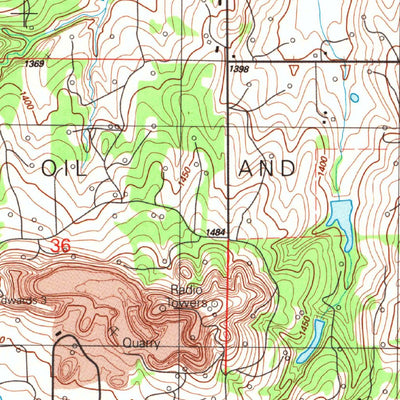 United States Geological Survey Cyril, OK (1991, 24000-Scale) digital map