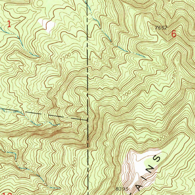 United States Geological Survey D Cross Mountain, NM (1964, 24000-Scale) digital map
