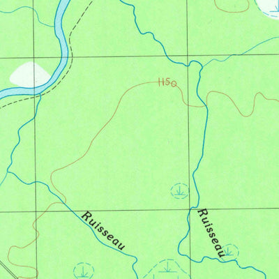 United States Geological Survey Daaquam, QC-ME (1987, 24000-Scale) digital map