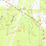 United States Geological Survey Dabney Crossroads, MS (1971, 24000-Scale) digital map