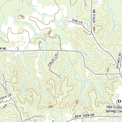United States Geological Survey Dabney Crossroads, MS (2020, 24000-Scale) digital map