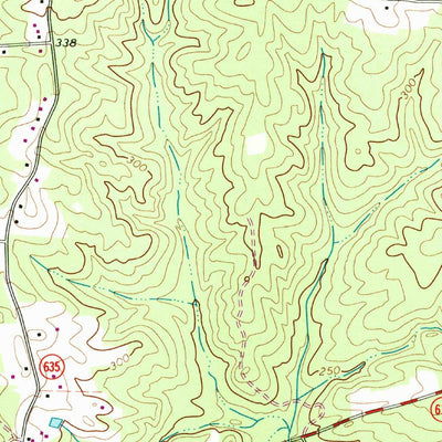 United States Geological Survey Dabneys, VA (1968, 24000-Scale) digital map