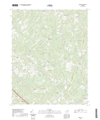 United States Geological Survey Dabneys, VA (2022, 24000-Scale) digital map
