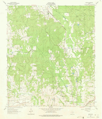 United States Geological Survey Dacus, TX (1962, 24000-Scale) digital map