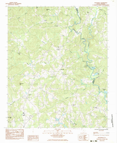 United States Geological Survey Dacusville, SC (1983, 24000-Scale) digital map