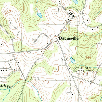 United States Geological Survey Dacusville, SC (1983, 24000-Scale) digital map