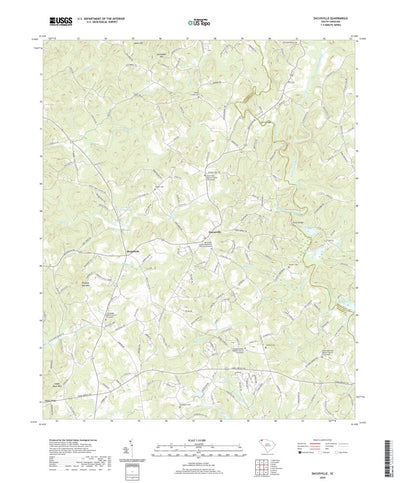 United States Geological Survey Dacusville, SC (2020, 24000-Scale) digital map