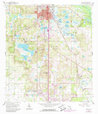 United States Geological Survey Dade City, FL (1960, 24000-Scale) digital map