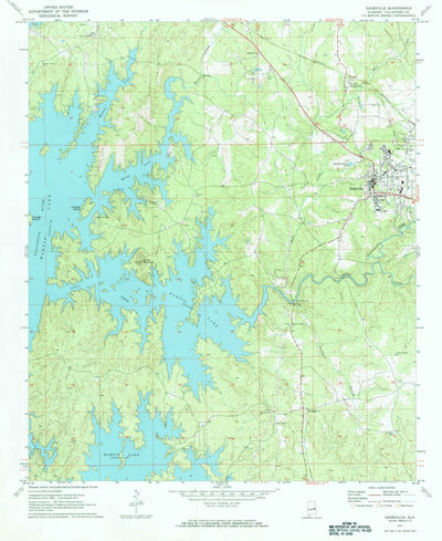 United States Geological Survey Dadeville, AL (1971, 24000-Scale) digital map