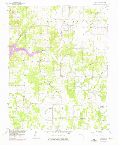 United States Geological Survey Dadeville, MO (1955, 24000-Scale) digital map