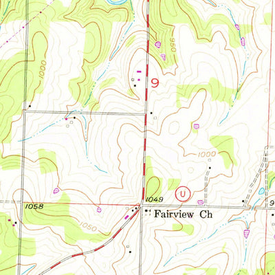 United States Geological Survey Dadeville, MO (1955, 24000-Scale) digital map