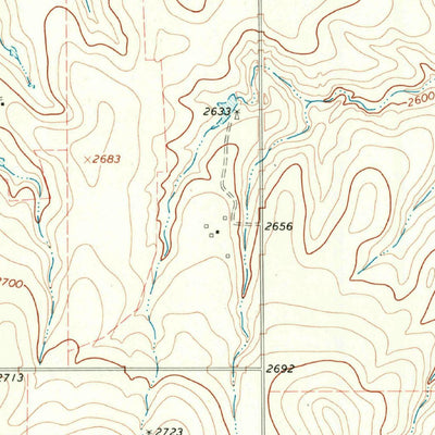 United States Geological Survey Dads Creek, TX (1967, 24000-Scale) digital map