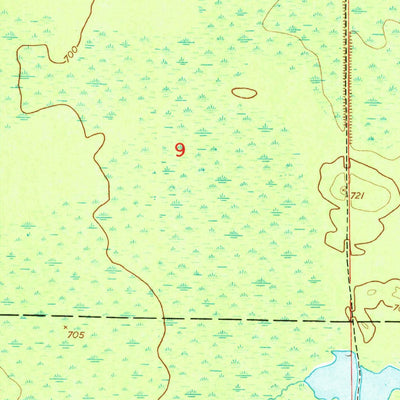 United States Geological Survey Dafter, MI (1951, 24000-Scale) digital map