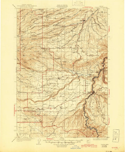 United States Geological Survey Dafur, OR (1930, 125000-Scale) digital map
