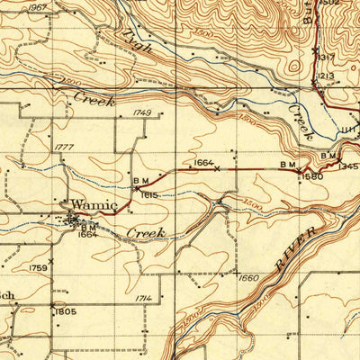 United States Geological Survey Dafur, OR (1930, 125000-Scale) digital map