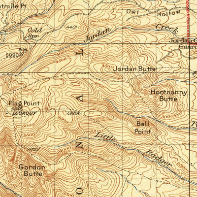 United States Geological Survey Dafur, OR (1930, 125000-Scale) digital map