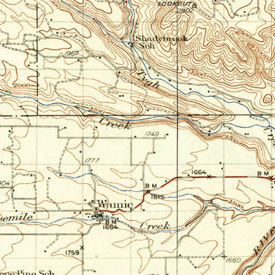 United States Geological Survey Dafur, OR (1934, 125000-Scale) digital map