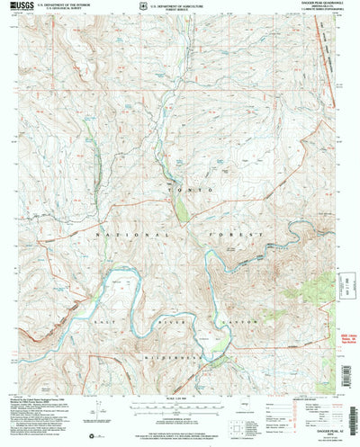 United States Geological Survey Dagger Peak, AZ (2004, 24000-Scale) digital map