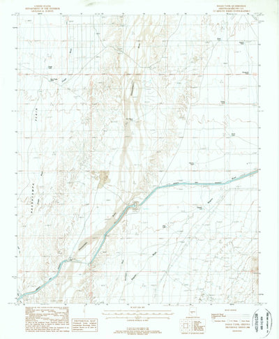 United States Geological Survey Daggs Tank, AZ (1988, 24000-Scale) digital map