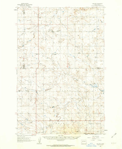 United States Geological Survey Daglum, ND (1961, 62500-Scale) digital map