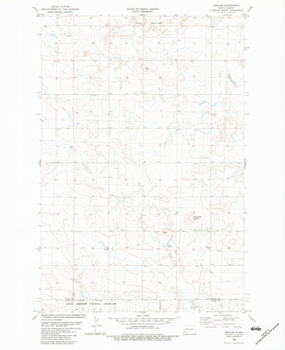 United States Geological Survey Daglum, ND (1982, 24000-Scale) digital map