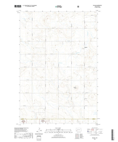 United States Geological Survey Daglum, ND (2020, 24000-Scale) digital map