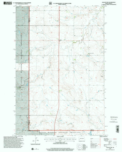 United States Geological Survey Daglum NW, ND (1997, 24000-Scale) digital map