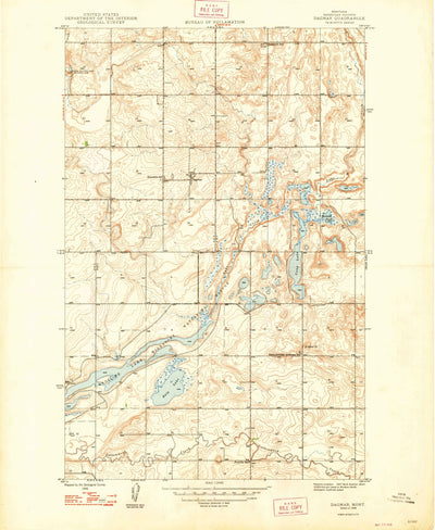 United States Geological Survey Dagmar, MT (1948, 24000-Scale) digital map