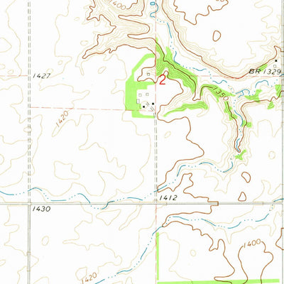 United States Geological Survey Dahlen, ND (1971, 24000-Scale) digital map