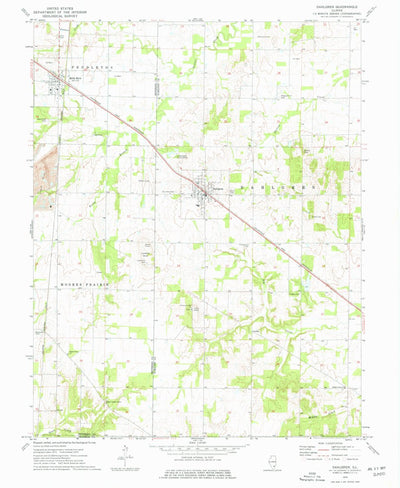 United States Geological Survey Dahlgren, IL (1974, 24000-Scale) digital map