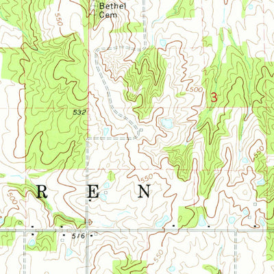 United States Geological Survey Dahlgren, IL (1974, 24000-Scale) digital map