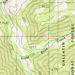 United States Geological Survey Dailey Lake, MT (1988, 24000-Scale) digital map