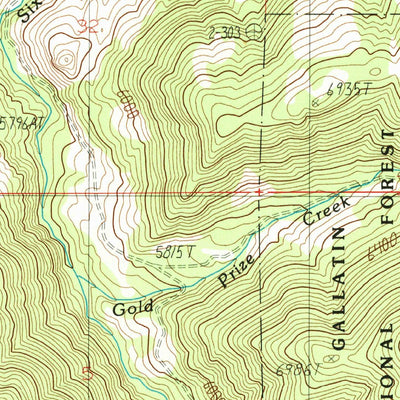 United States Geological Survey Dailey Lake, MT (1988, 24000-Scale) digital map