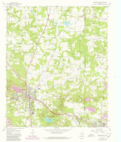 United States Geological Survey Daingerfield, TX (1964, 24000-Scale) digital map