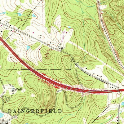 United States Geological Survey Daingerfield, TX (1964, 24000-Scale) digital map